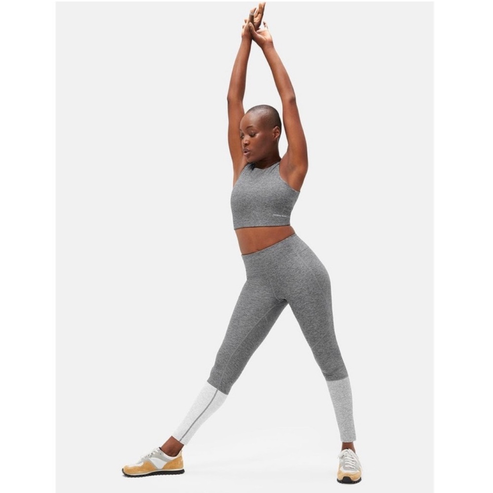 Outdoor Voices Dipped 7/8 Legging in Graphite/Ash/Dove Size L